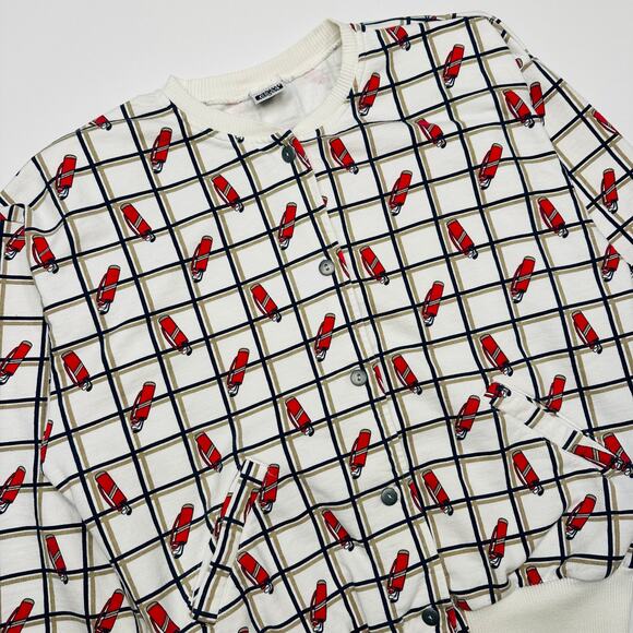 Vintage 1980’s Action Gear Button Front Golf Sweatshirt - Picture 2 of 8